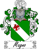 Araldica Italiana Coat of arms used by the Italian family Magno