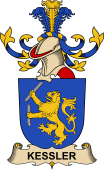 Republic of Austria Coat of Arms for Kessler (dit Sprengseisen)