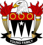Coat of arms used by the Young family in the United States of America