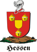 German shield on a mount for Hessen