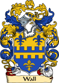 English or Welsh Family Coat of Arms (v.23) for Wall (1594)