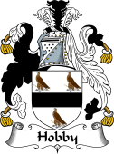 English Coat of Arms for the family Hobby