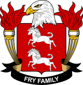 Coat of arms used by the Fry family in the United States of America