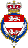 Families of Britain Coat of Arms Badge for: Payne (England)