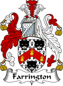 English Coat of Arms for the family Farrington