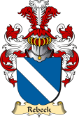 v.23 Coat of Family Arms from Germany for Rebeck