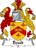 English Coat of Arms for the family Boult or Bolt