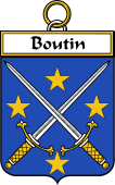 French Coat of Arms Badge for Boutin