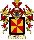 French Family Coat of Arms (v.25) Gasnier or Gagné
