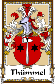 German Coat of Arms Wappen Bookplate  for Thümmel