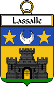French Coat of Arms Badge for Lassalle