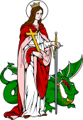 Catholic Saints Clipart image: St Margaret of Antioch
