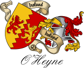 Sept (Clan) Coat of Arms from Ireland for O'Heyne (Hines)