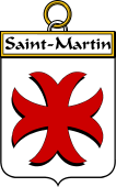 French Coat of Arms Badge for Saint-Martin