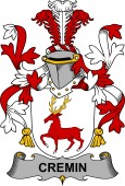 Irish Coat of Arms for Cremin or O'Cremin