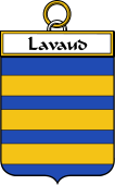 French Coat of Arms Badge for Lavaud