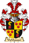 v.23 Coat of Family Arms from Germany for Viehhauser