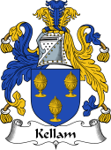 English Coat of Arms for the family Kellam