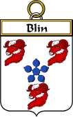 French Coat of Arms Badge for Blin