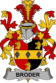 Irish Coat of Arms for Broder or O'Broder