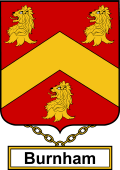 English Coat of Arms Shield Badge for Burnham