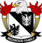 Coat of arms used by the Redwood family in the United States of America