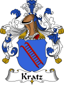 German Wappen Coat of Arms for Kratz