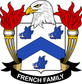 Coat of arms used by the French family in the United States of America