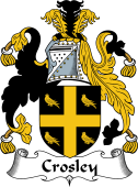 English Coat of Arms for the family Crosley