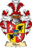 v.23 Coat of Family Arms from Germany for Tillen