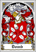 Polish Coat of Arms Bookplate for Domb