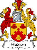 English Coat of Arms for the family Hudson