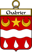 French Coat of Arms Badge for Chabrier