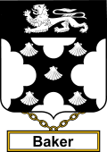 English Coat of Arms Shield Badge for Baker