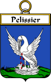 French Coat of Arms Badge for Pelissier
