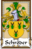 German Coat of Arms Wappen Bookplate  for Schröder