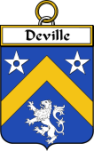 French Coat of Arms Badge for Deville