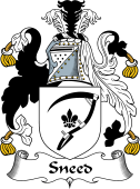English Coat of Arms for Sneyd or Sneed