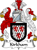 English Coat of Arms for the family Kirkham