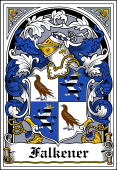 German Wappen Coat of Arms Bookplate for Falkener