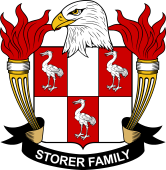 Coat of arms used by the Storer family in the United States of America