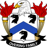 Coat of arms used by the Overing family in the United States of America