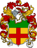 English or Welsh Coat of Arms for Vere (or Verre 1584)