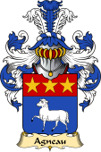French Family Coat of Arms (v.23) for Agneau