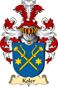 v.23 Coat of Family Arms from Germany for Koler