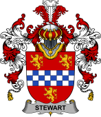 Irish Family Coat of Arms (v.25b) Stewart