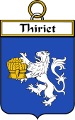 French Coat of Arms Badge for Thiriet