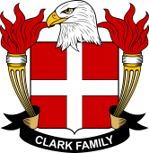 Coat of arms used by the Clark family in the United States of America
