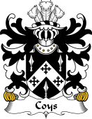 Welsh Coat of Arms for Coys (of Great Llanmelin, Monmouthshire)