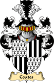 English Coat of Arms (v.23) for the family Coates